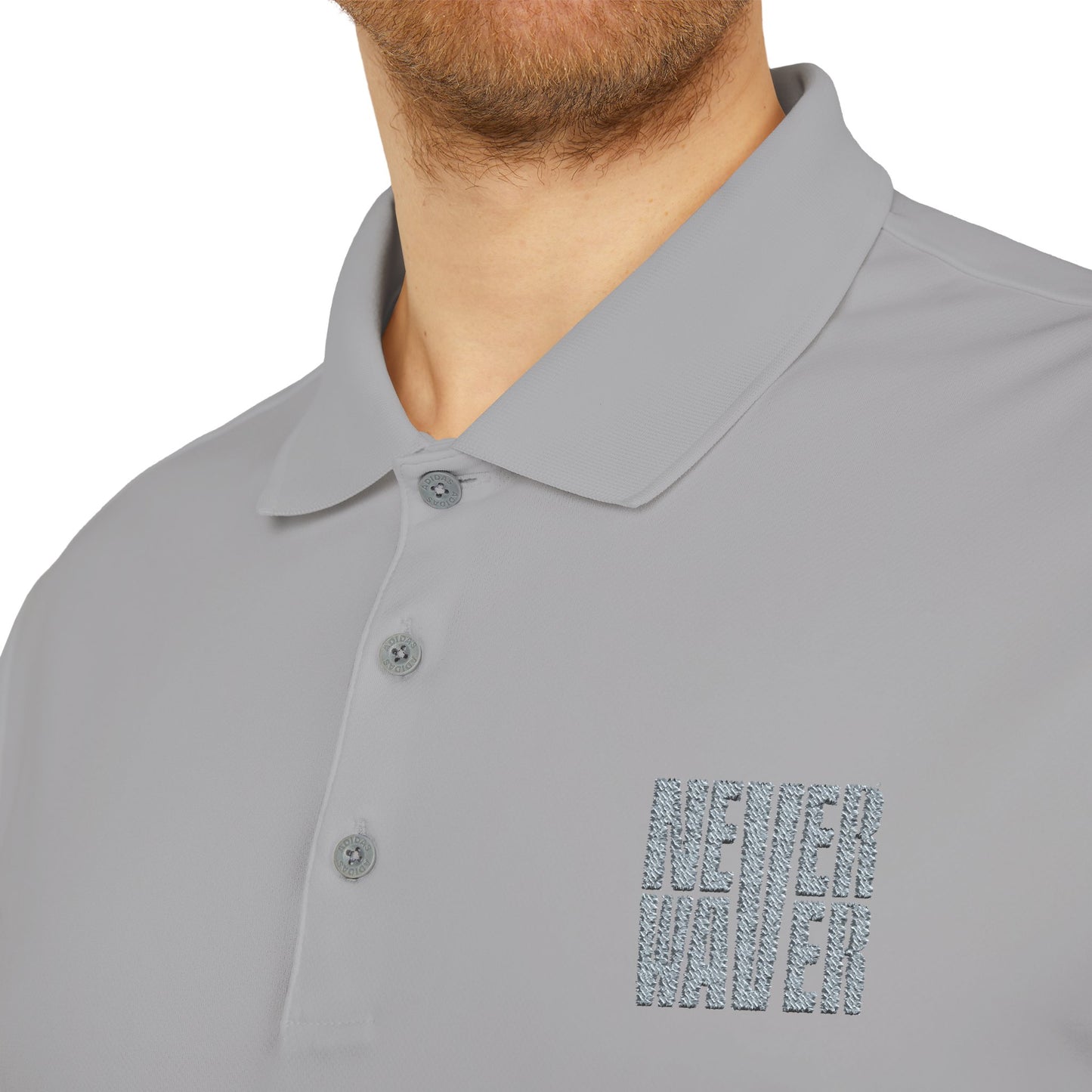 adidas Unisex Performance Polo - 'Never Waver' Athletic Shirt
