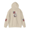 Unisex Heavy Blend™ Hooded Sweatshirt - Stylish Comfort with 'Never Waver Trump Fist Pump W Jesus  Protection' Design - Never Waver