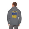 Unisex Heavy Blend™ Hooded Sweatshirt - Los Angeles Fans  NEVER WAVER w Leopard Football | Cozy Streetwear for Every Day - Never Waver