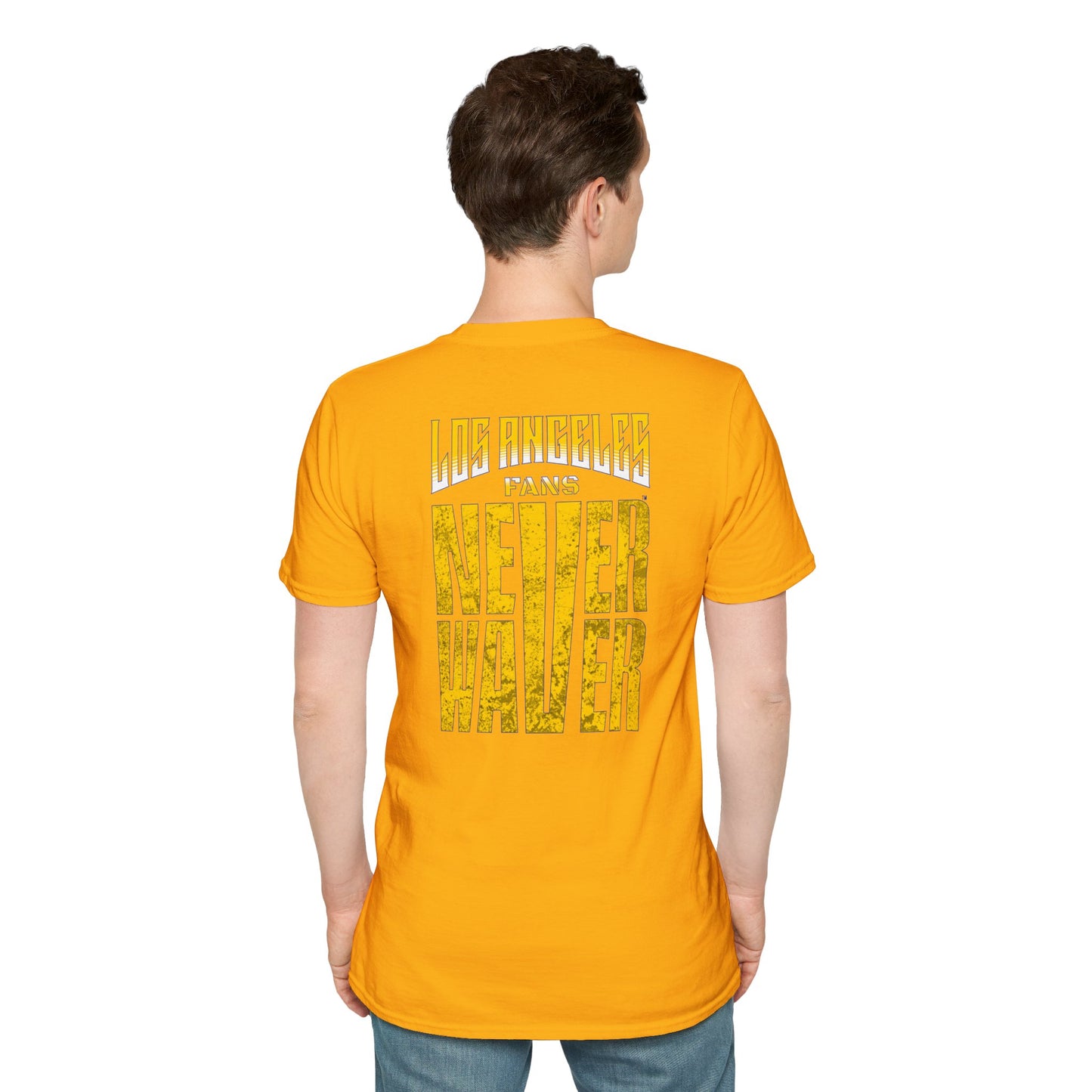 Los Angeles Fans Never Waver Unisex Softstyle T-Shirt - Never Waver