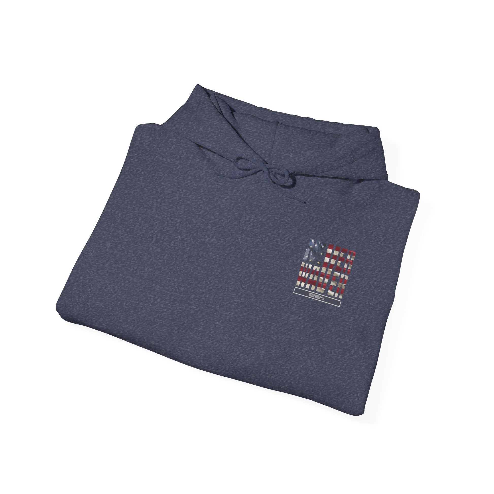 Never Waver Unisex Hooded Sweatshirt - Cozy Casual Wear for Everyday Comfort - Never Waver
