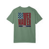 Patriotic Unisex Garment-Dyed T-Shirt - 'Never Waver' Design - Never Waver