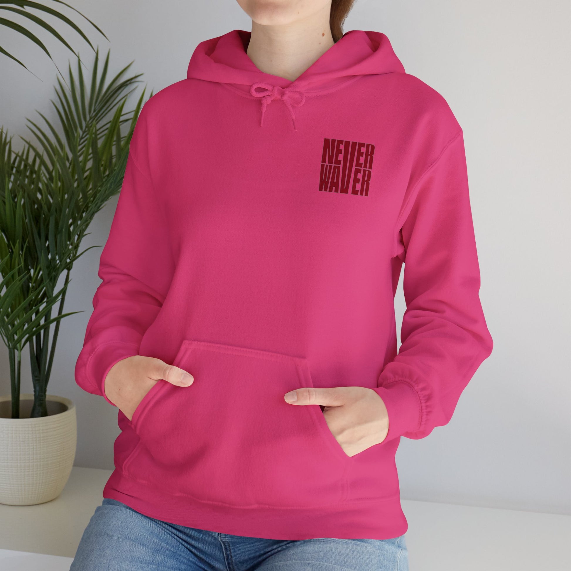 Unisex Heavy Blend™ Hoodie - 'Never Waver Just A Mom Trying Not to Raise A&&holes' - Never Waver