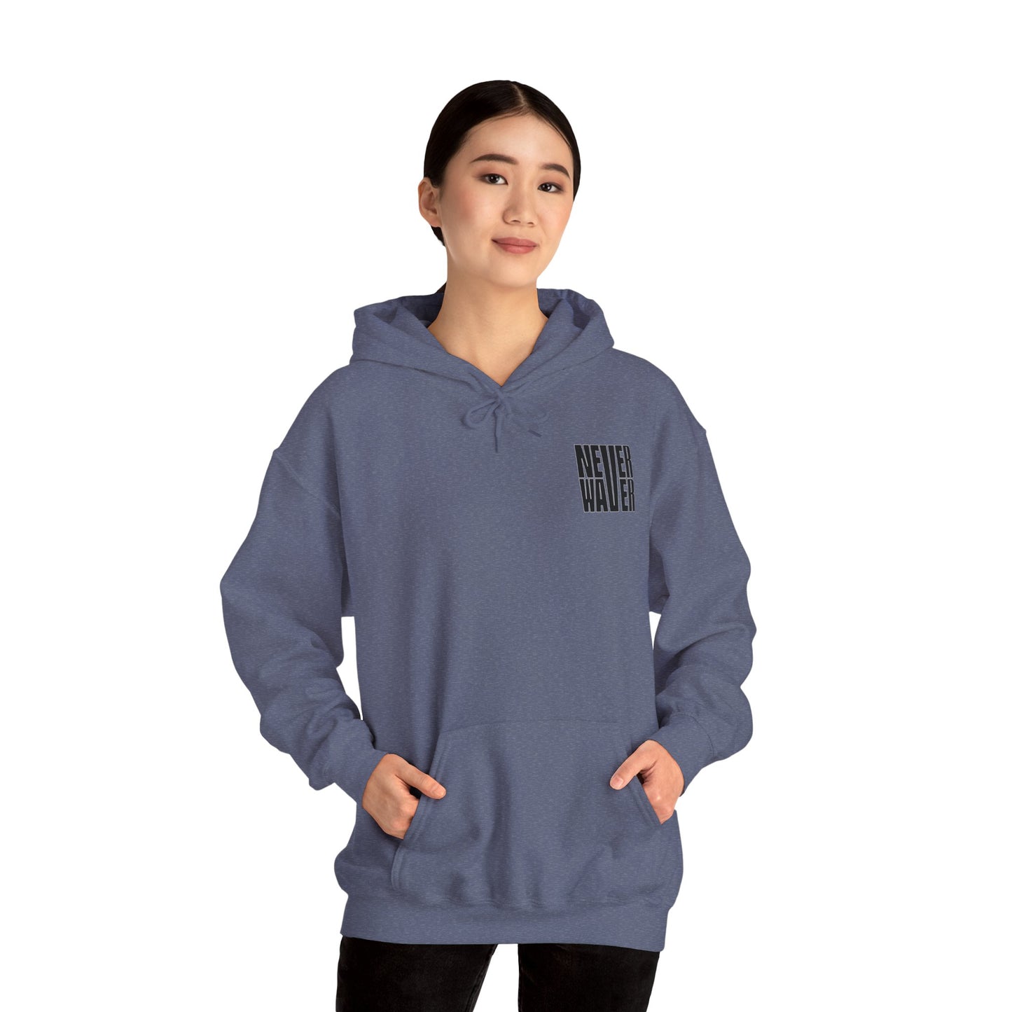 Unisex Heavy Blend™ Hoodie - 'Never Waver Ain't No Hood Like Motherhood' - Never Waver