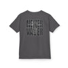 Kids Tee Never Waver” Jesus t-shirt might feature a bold, eye-catching design that reflects a steadfast faith and confidence in Christ.  - Never Waver