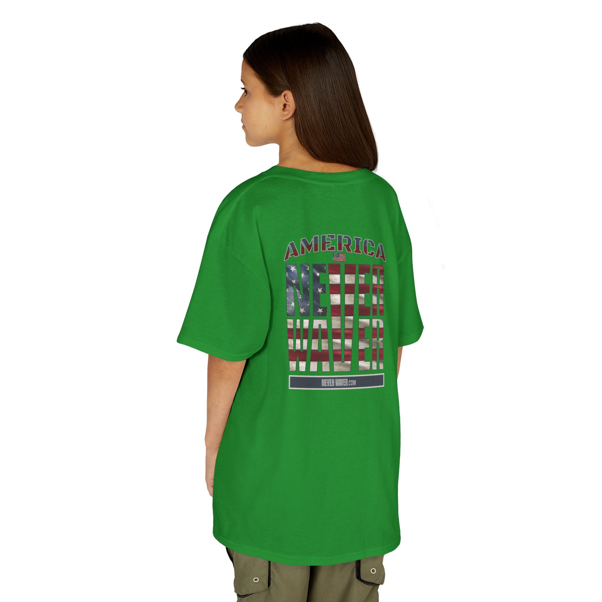 America Never Waver Kids Heavy Cotton™ Tee - Never Waver