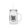 Motivational Mason Jar with Straw - 'Never Waver Ain't No Hood Like Motherhood' Design - Never Waver