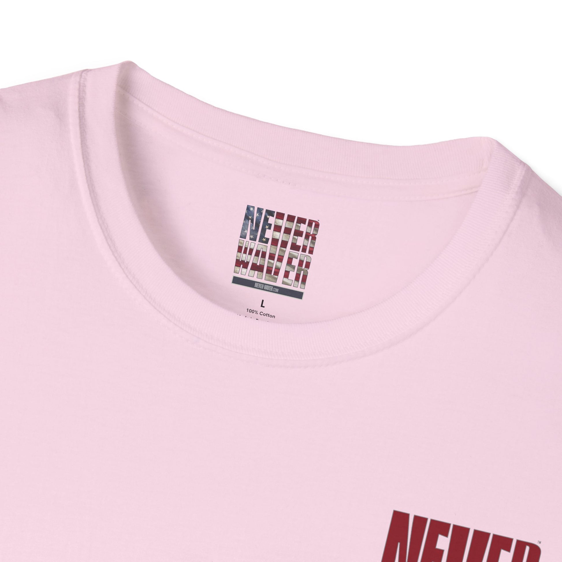 Never Waver Just A Mom Trying Not to Raise A&&holes Unisex Softstyle T-Shirt - Never Waver