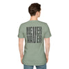 Never Waver” Jesus a bold, eye-catching design that reflects a steadfast faith and confidence in Christ. Unisex Soft style T-Shirt - Never Waver