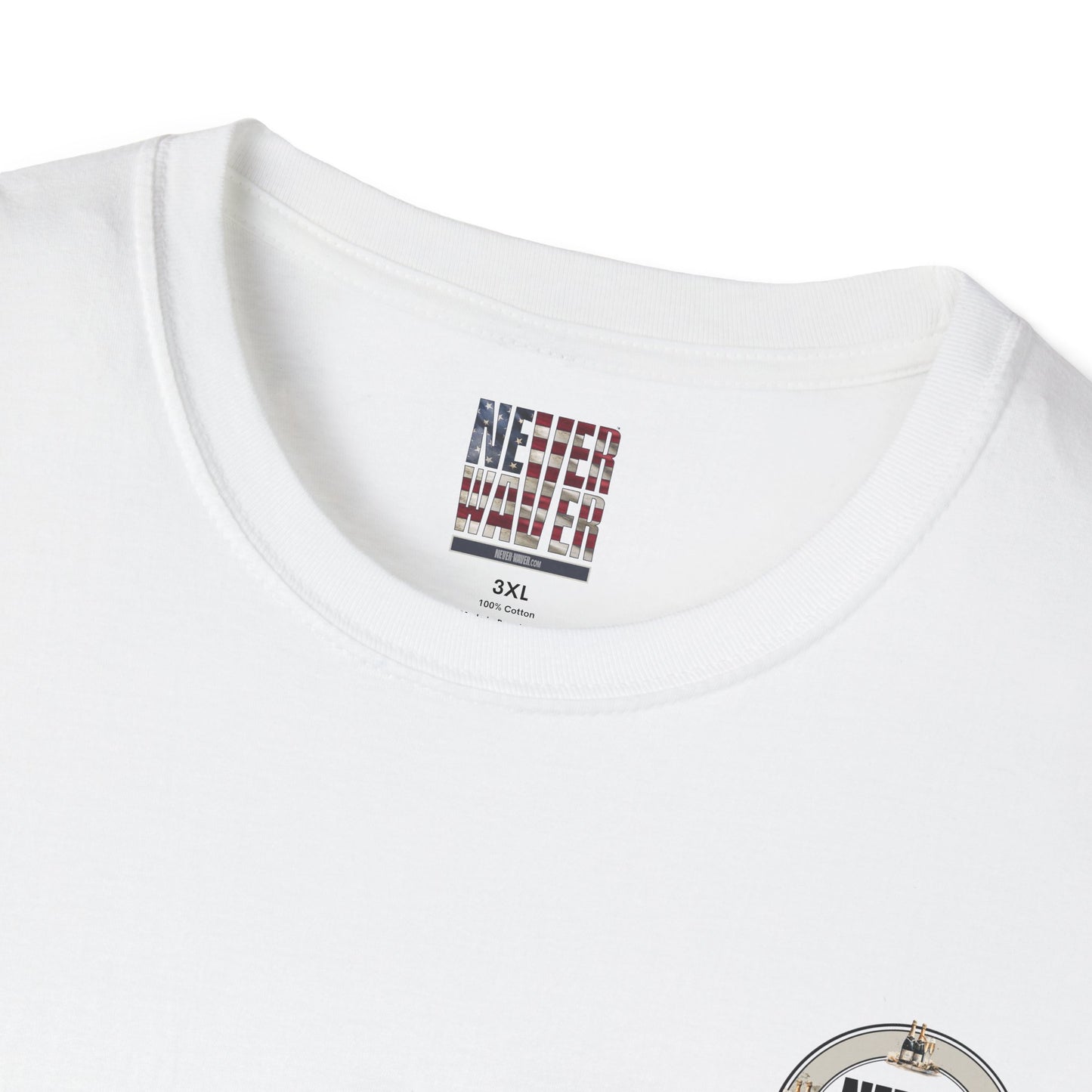 Never Waver Champagne Made Me Do It? Unisex Soft style T-Shirt - Never Waver