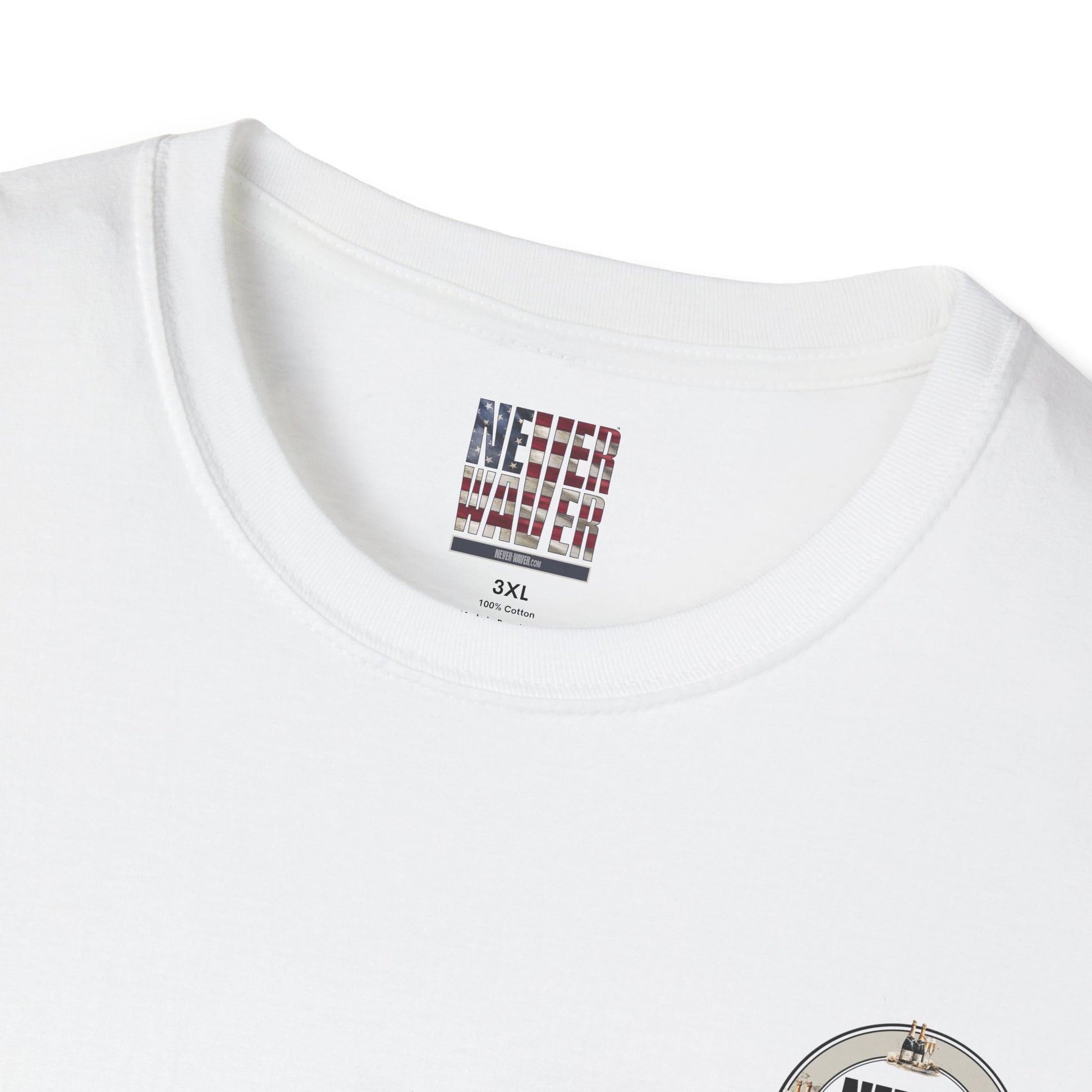 Never Waver Champagne Made Me Do It? Unisex Soft style T-Shirt - Never Waver