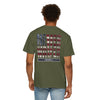 Never Waver Unisex Garment-Dyed T-Shirt - Patriotic Graphic Tee - Never Waver