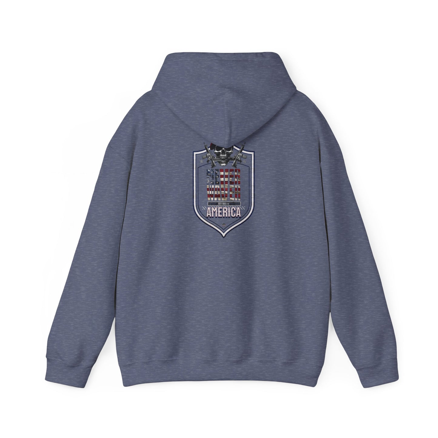 Never Waver Unisex Hooded Sweatshirt - Cozy Casual Wear for Everyday Comfort - Never Waver
