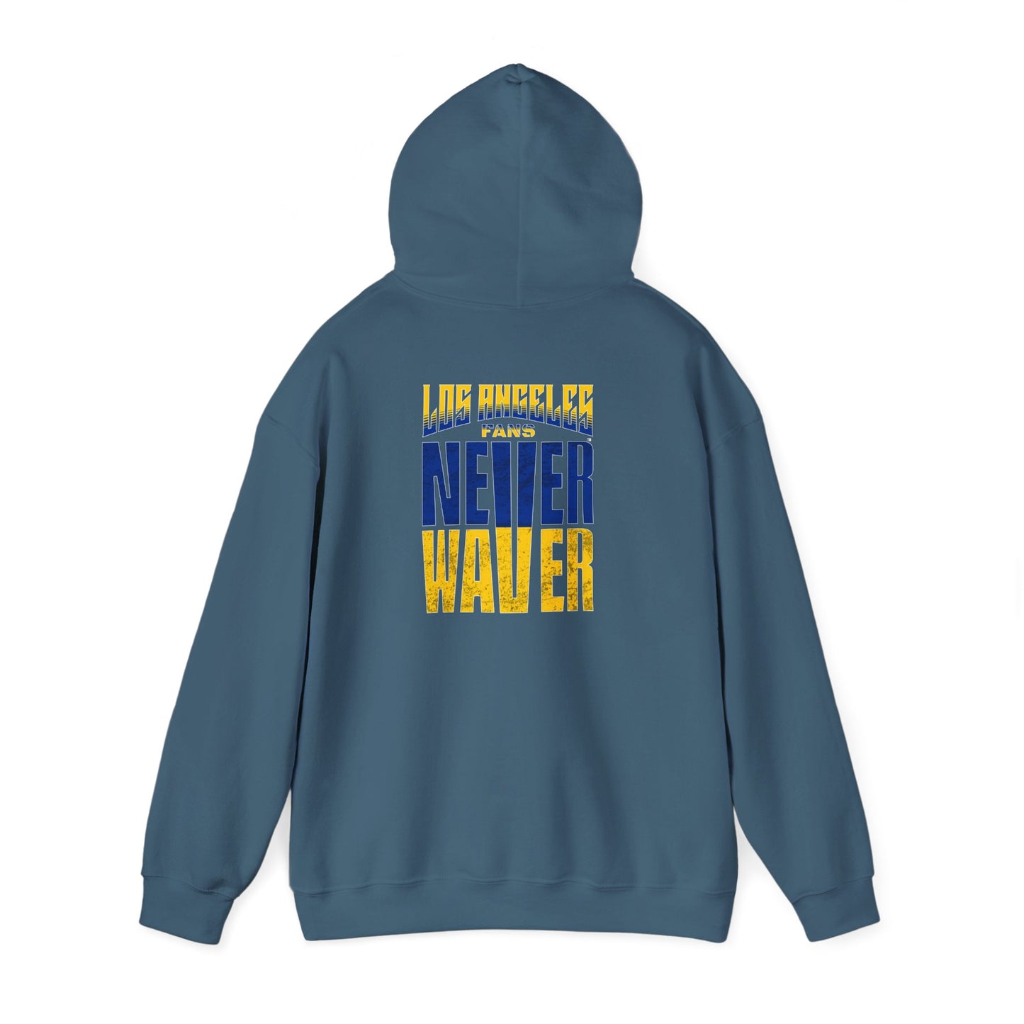Inspired Unisex Heavy Blend™ Hooded Sweatshirt -Los Angeles Fans NEVER WAVER Graphic - Never Waver