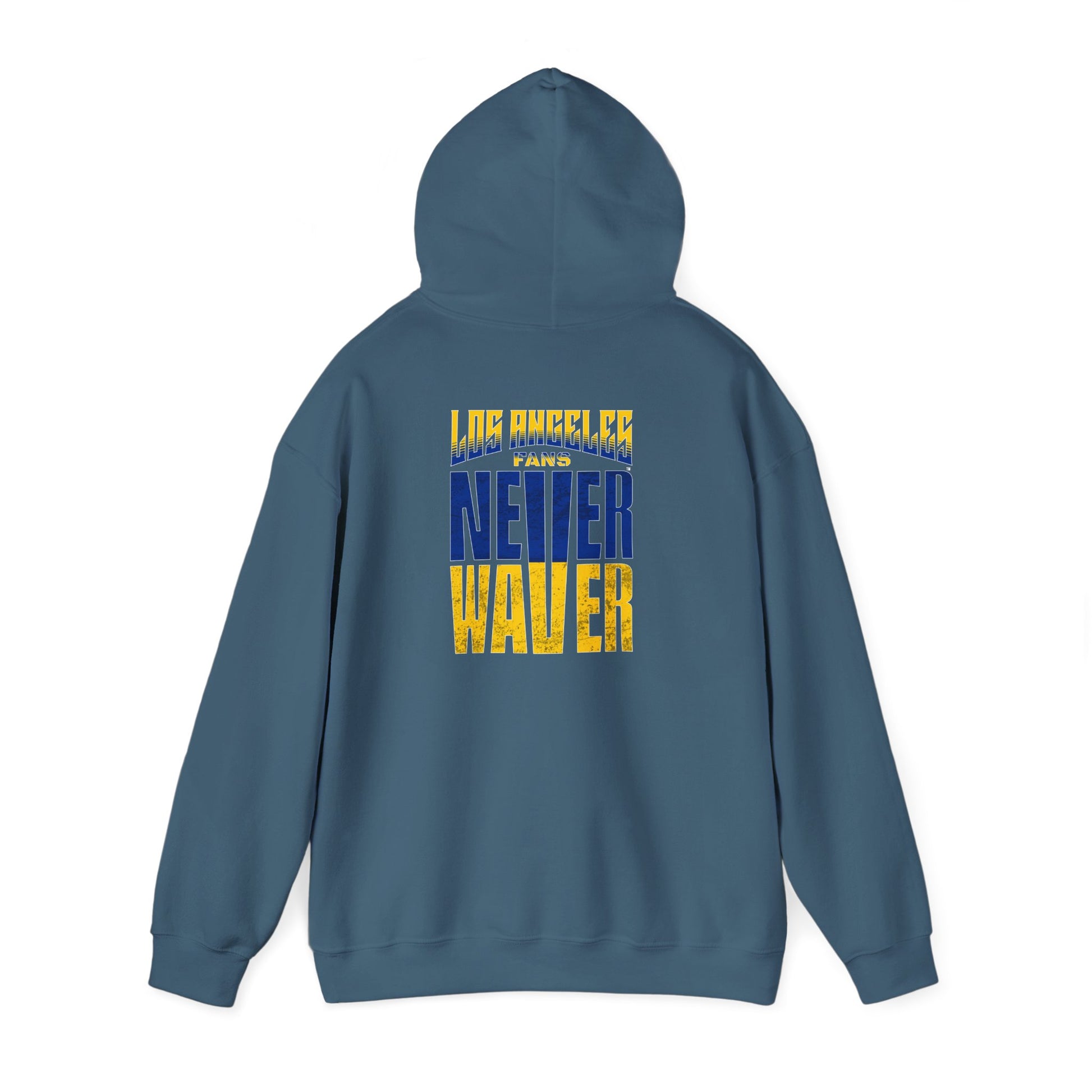 Inspired Unisex Heavy Blend™ Hooded Sweatshirt -Los Angeles Fans NEVER WAVER Graphic - Never Waver