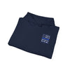 Never Waver Back The Blue Hoodie - Unisex Heavy Blend Sweatshirt - Never Waver