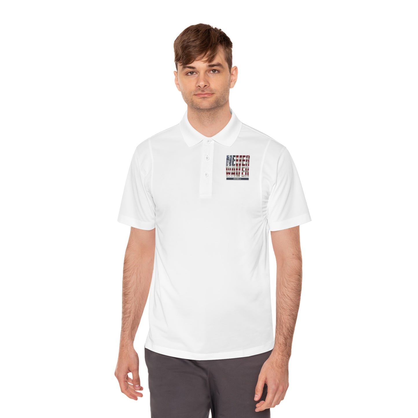 Never Waver Men's Sport Polo Shirt - Never Waver