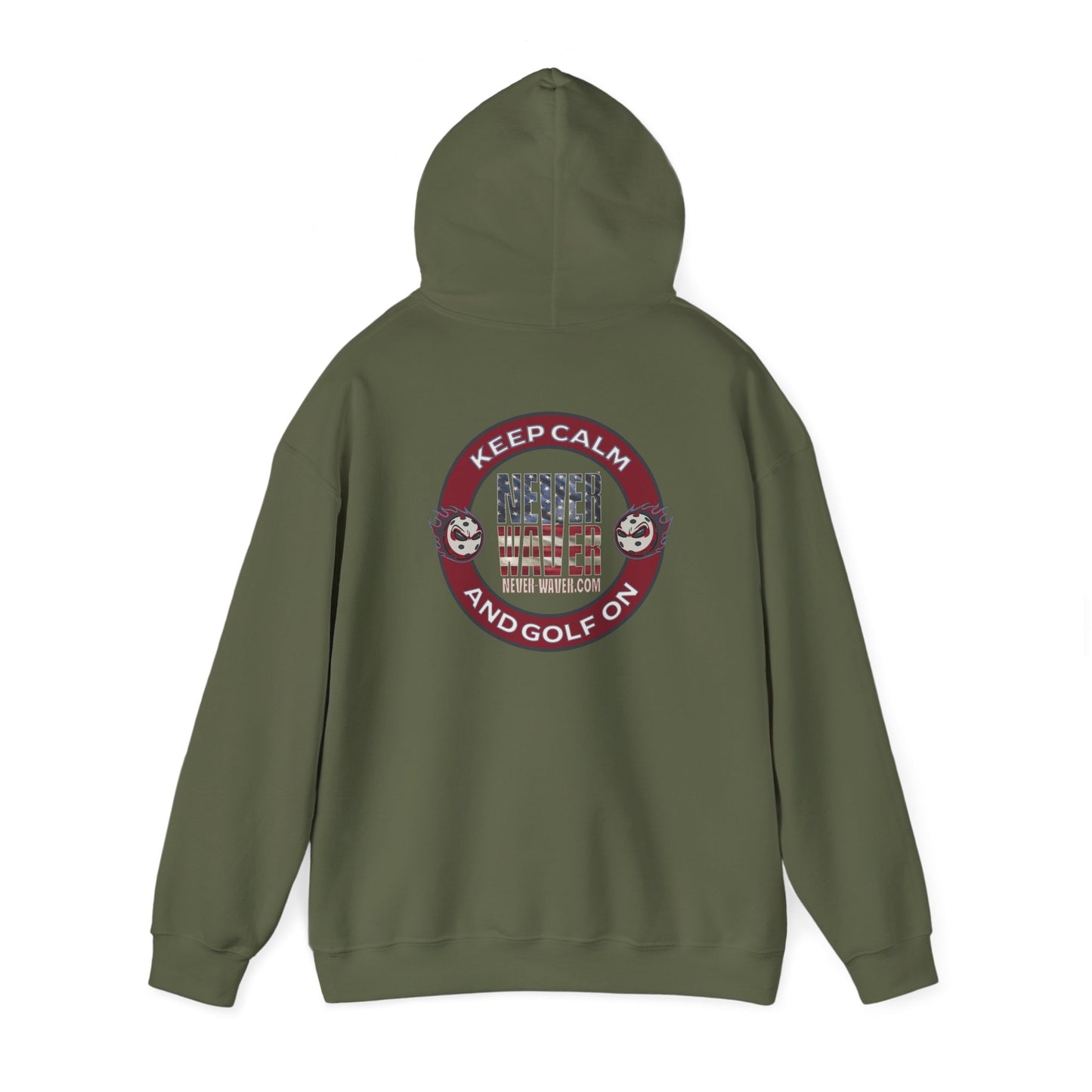 Never Waver Golf Hoodie - Unisex Heavy Blend™ Sweatshirt - Never Waver