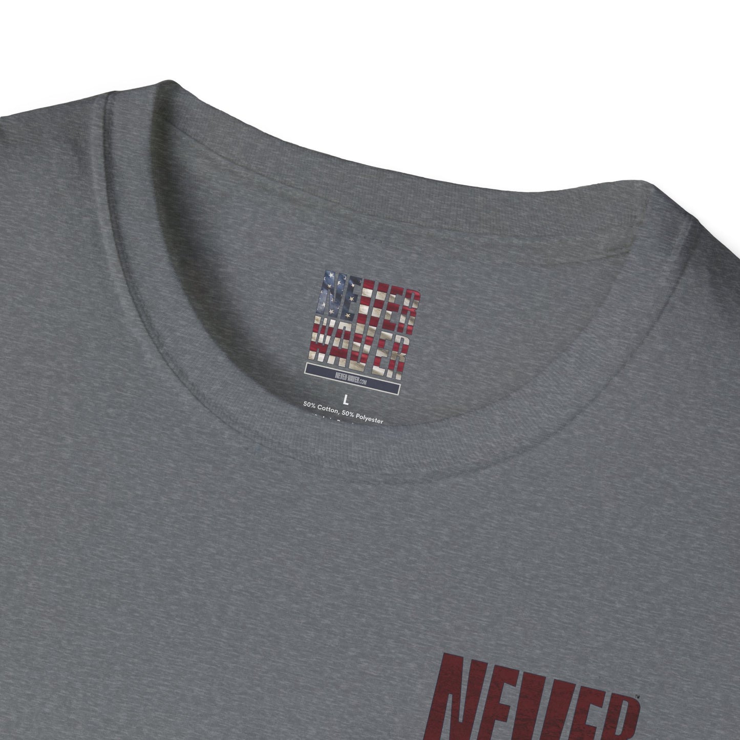Washington Fans Never Waver Unisex Softstyle T-Shirt - Never Waver