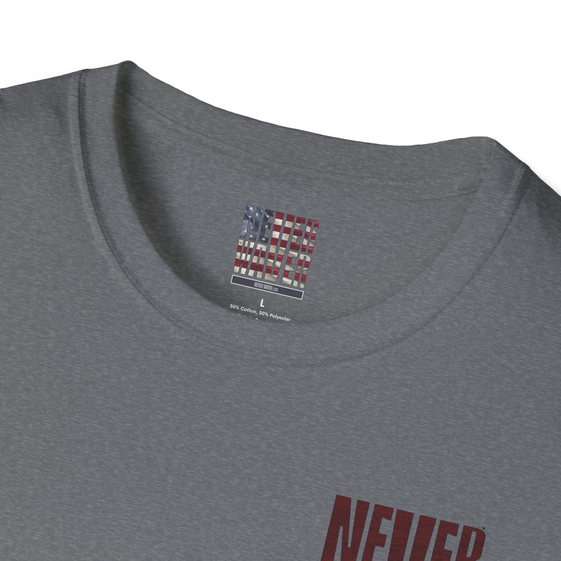 Washington Fans Never Waver Unisex Softstyle T-Shirt - Never Waver