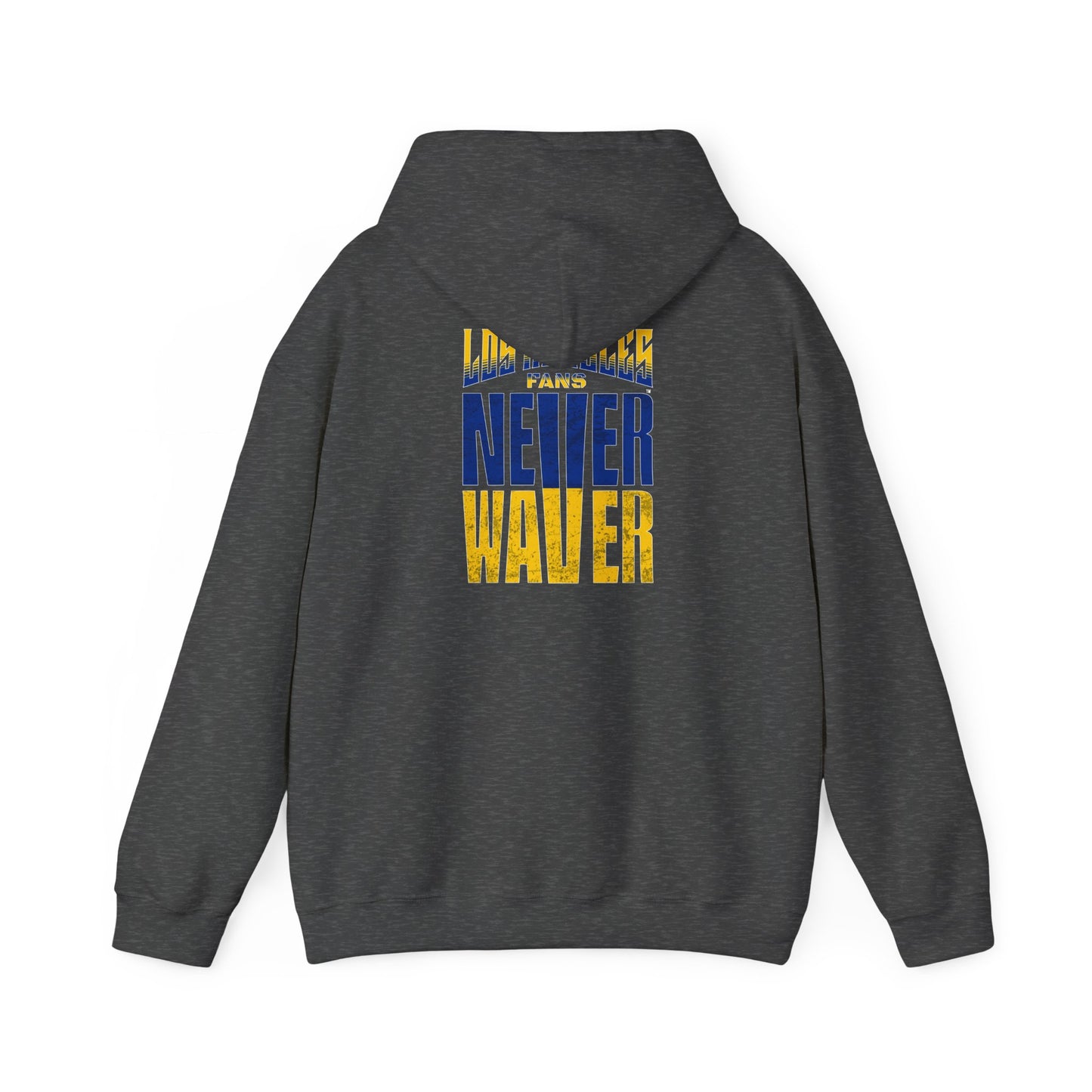 Inspired Unisex Heavy Blend™ Hooded Sweatshirt -Los Angeles Fans NEVER WAVER Graphic - Never Waver