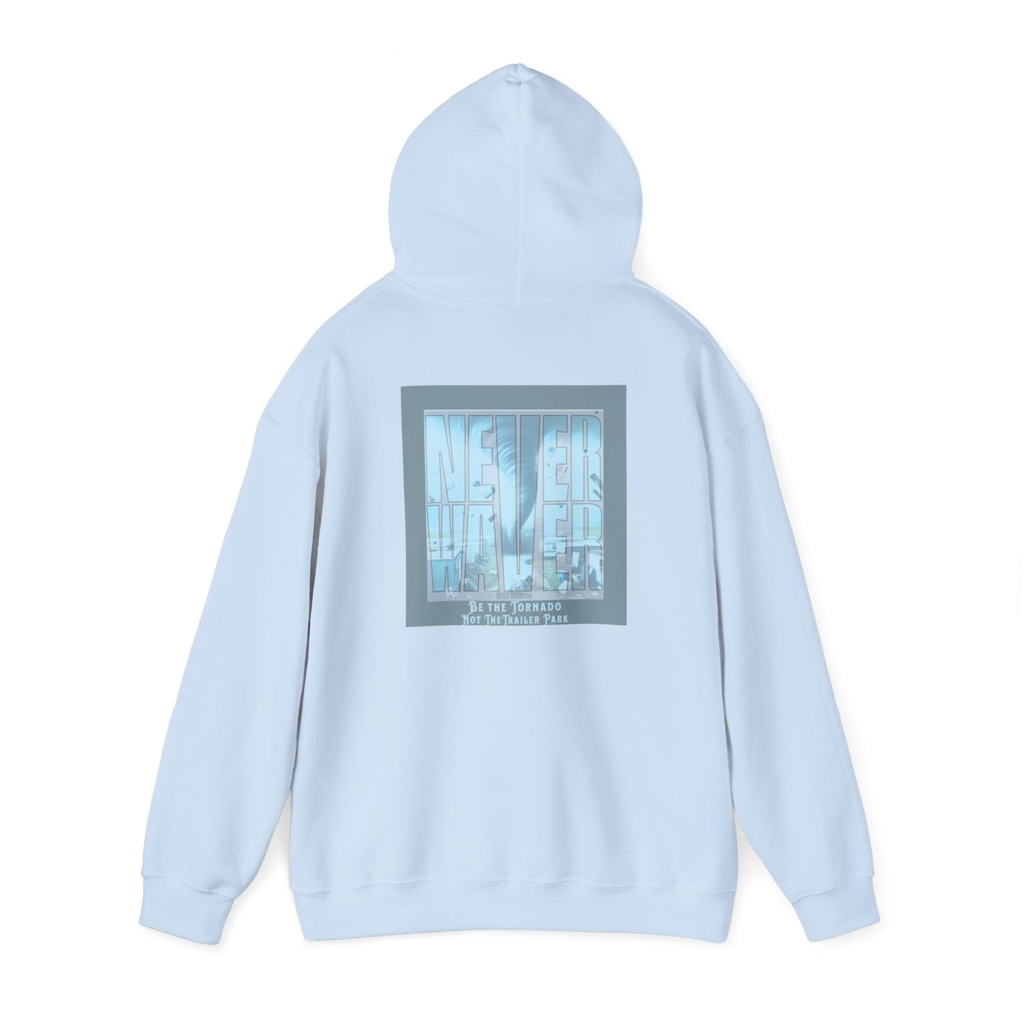 Cozy Unisex Hooded Sweatshirt - "Never Waver" Motivational Design - Never Waver