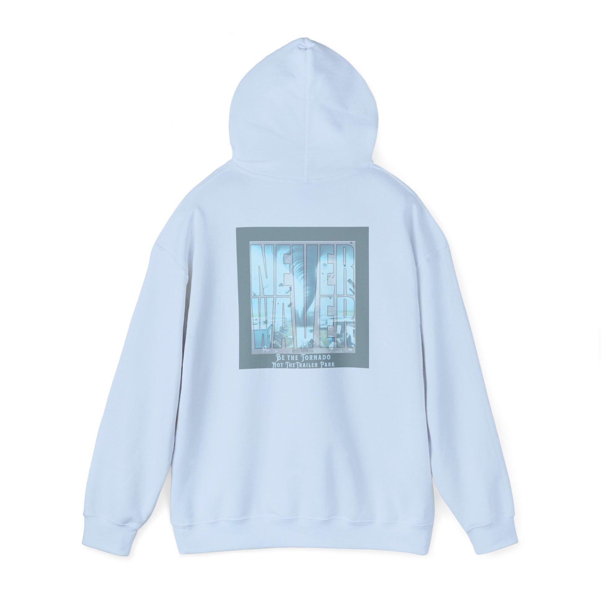 Cozy Unisex Hooded Sweatshirt - "Never Waver" Motivational Design - Never Waver