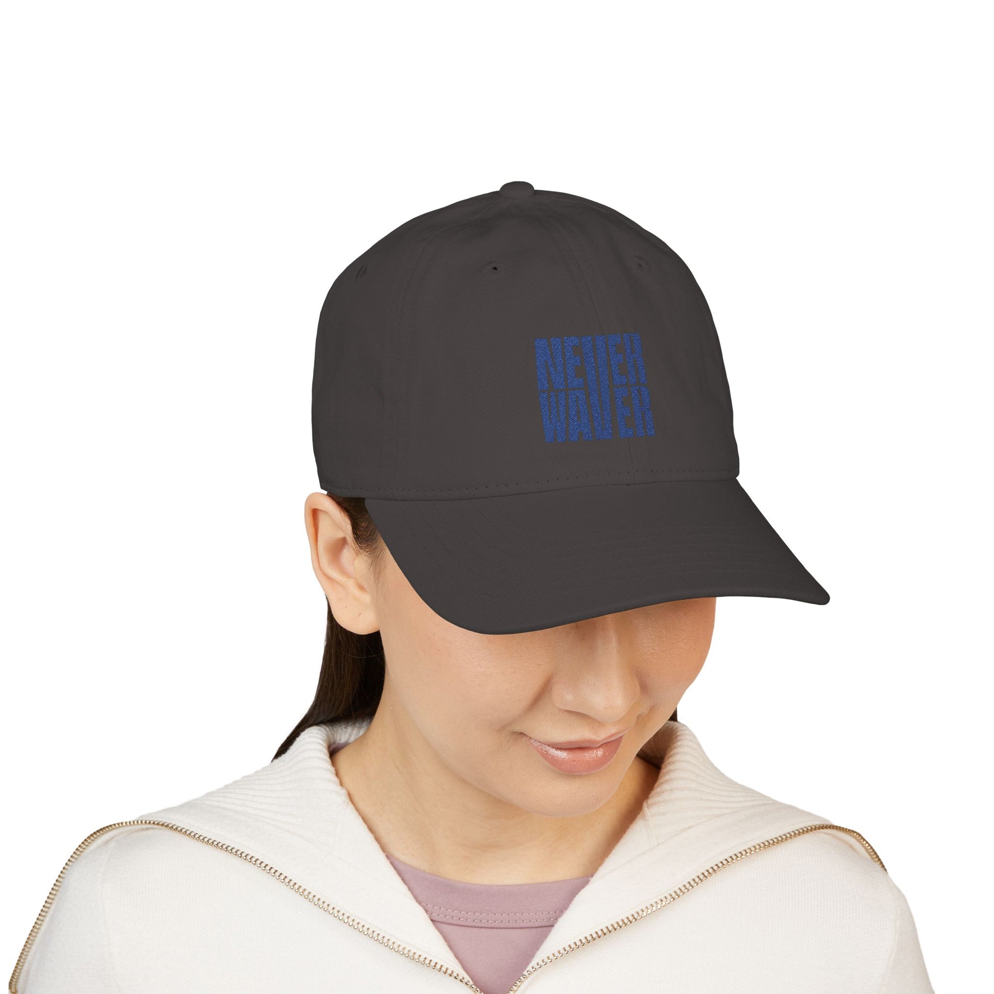 Organic Baseball Cap - Never Waver Embroidery - Never Waver