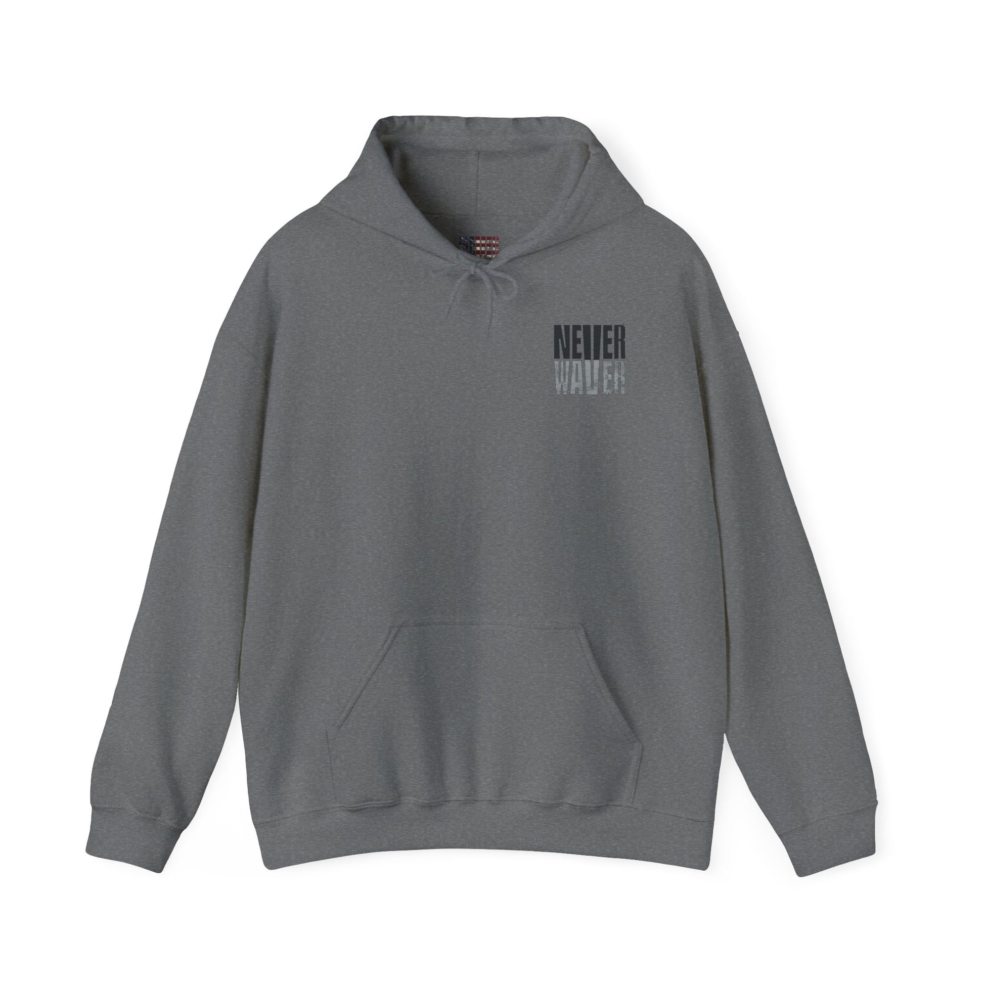 Las Vegas Fans Never Waver w Leopard Football Unisex Heavy Blend™ Hooded Sweatshirt - Cozy Oversized Style for Fans - Never Waver