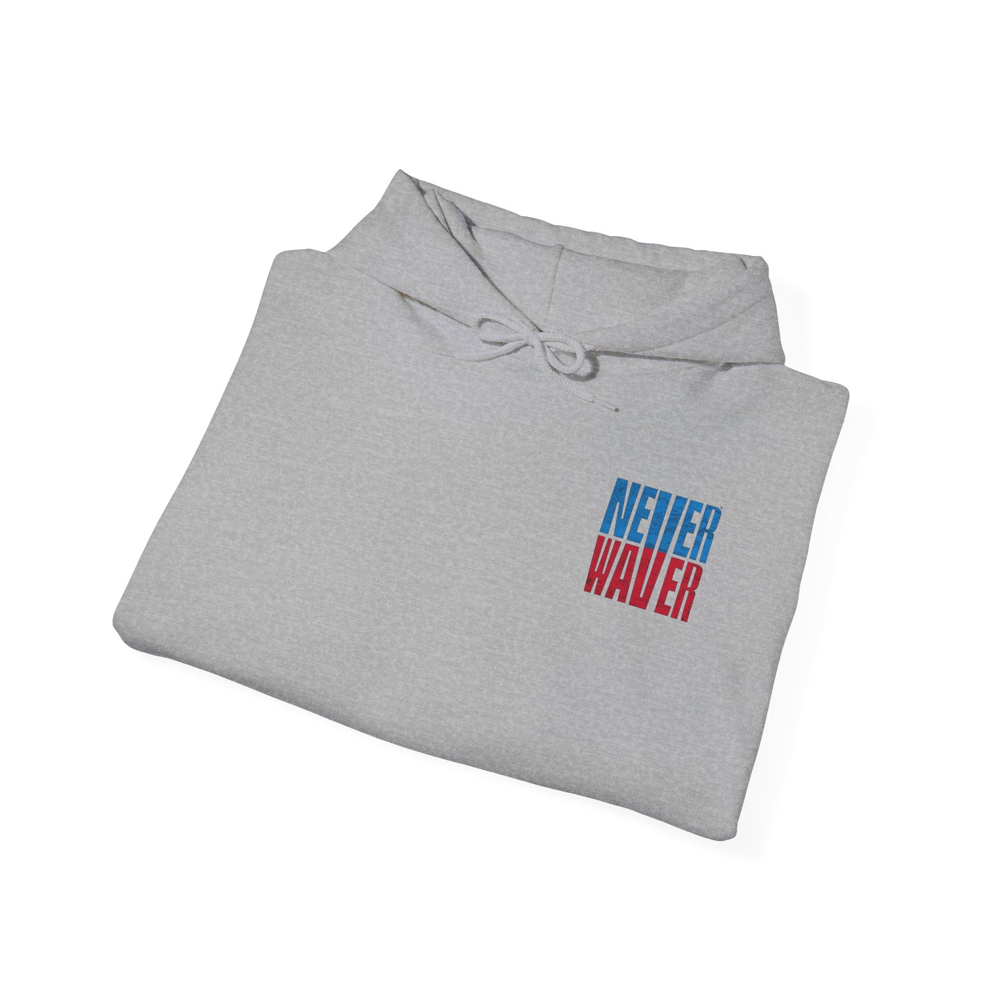 Unisex Heavy Blend™ Hooded Sweatshirt - 'Tennessee Fans Never Waver W Leopard Football' Casual Comfort for Team Fans - Never Waver