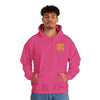 Los Angeles Fans Never Waver w Leopard Football Unisex Heavy Blend™ Hooded Sweatshirt - Cozy, Motivational Apparel for Everyday Wear