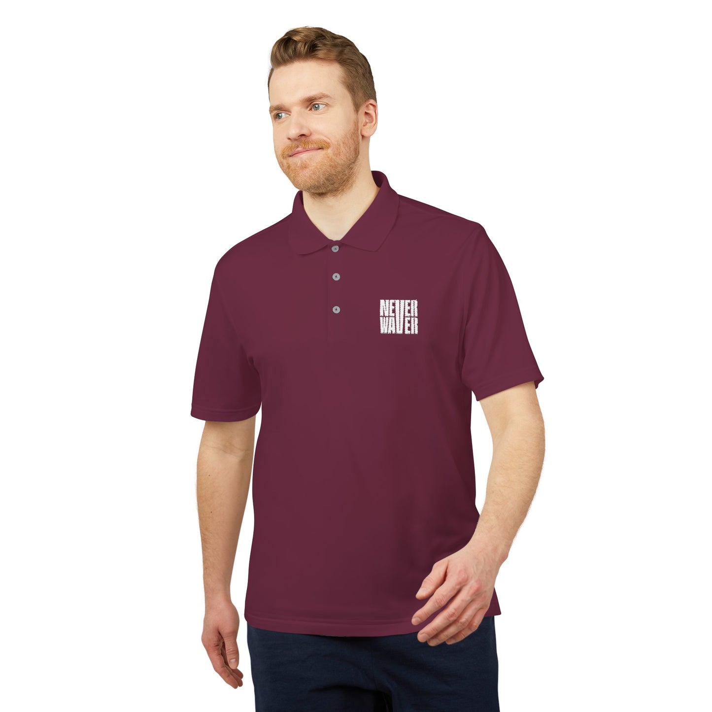 Unisex Never Waver Performance Polo Shirt - Activewear, Gym, Sports, Casual, Gift for Him/Her, Comfortable Fit