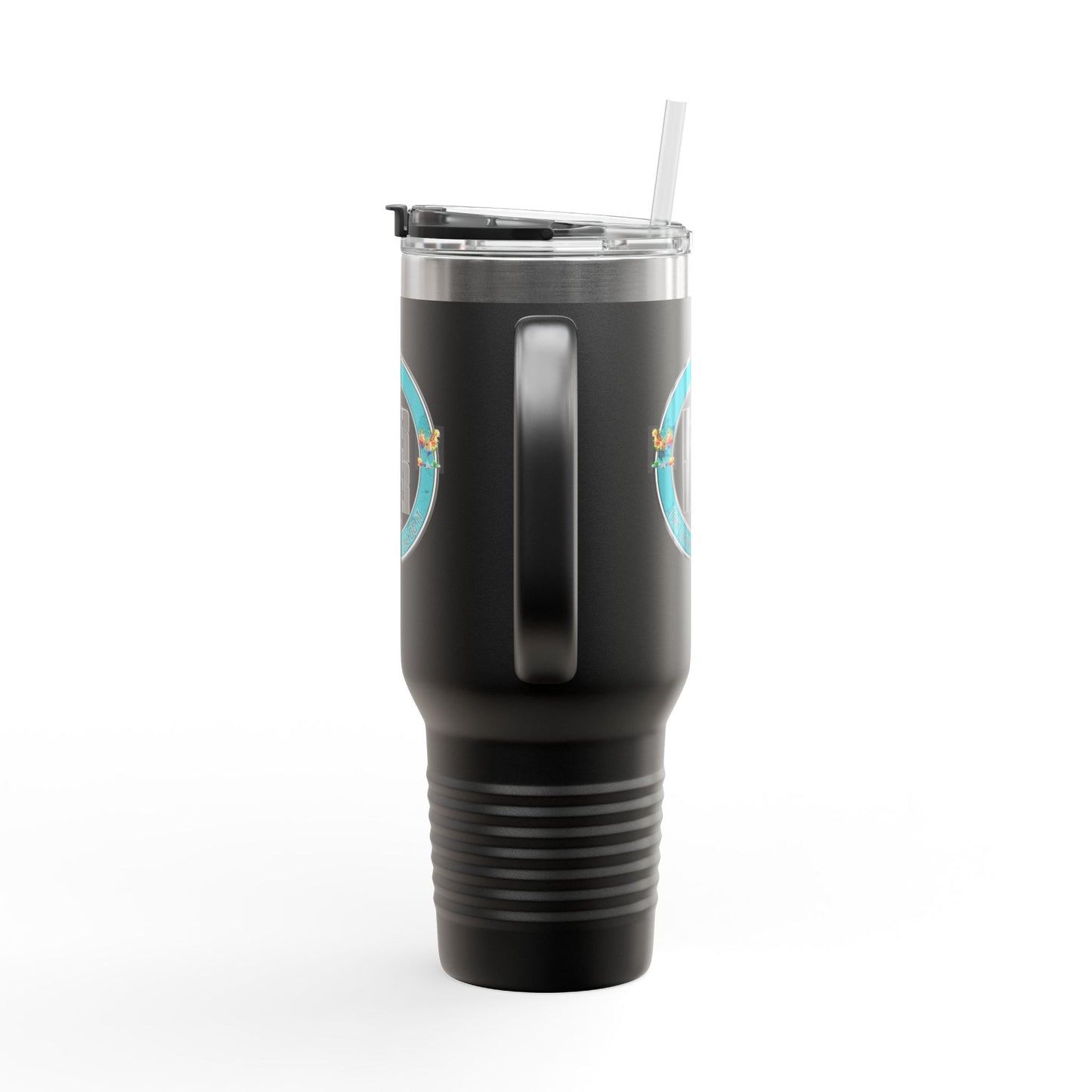 Never Waver Tiki Drinks Made Me Do It? Insulated Travel Mug, 40oz - Never Waver