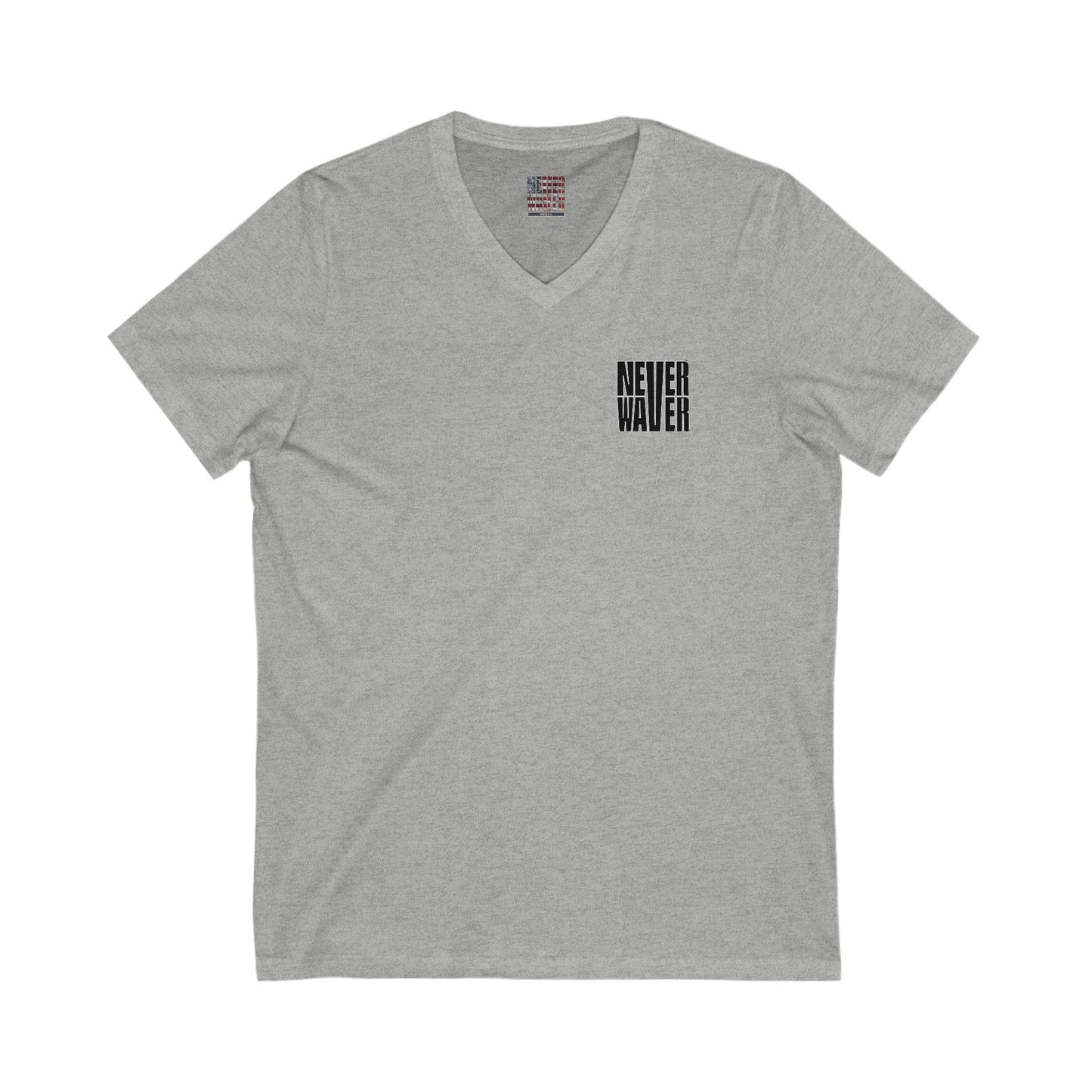 Unisex V-Neck Tee - Never Waver Tequila, Tacos, & Friends T-Shirt - Never Waver