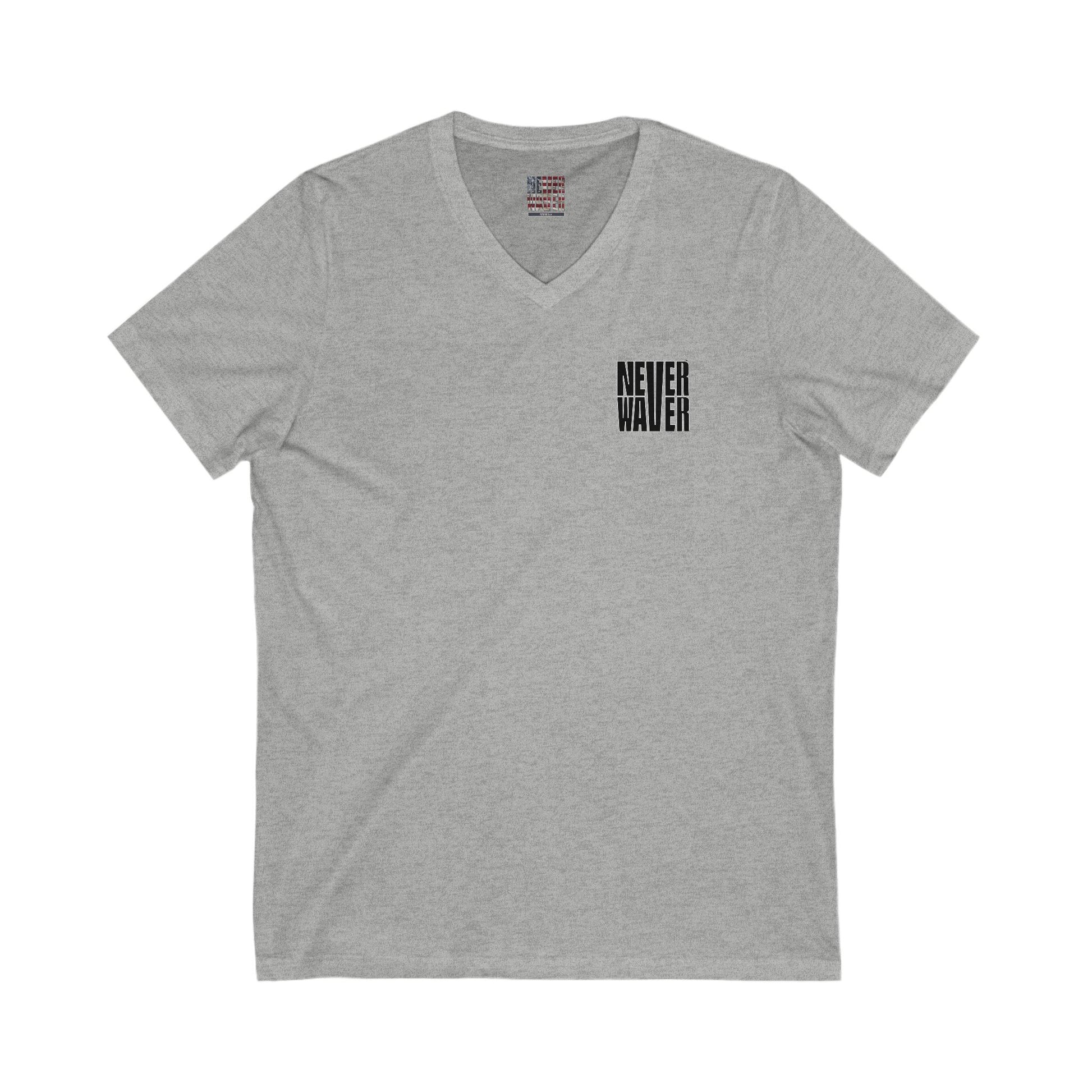Unisex V-Neck Tee - Never Waver Tequila, Tacos, & Friends T-Shirt - Never Waver