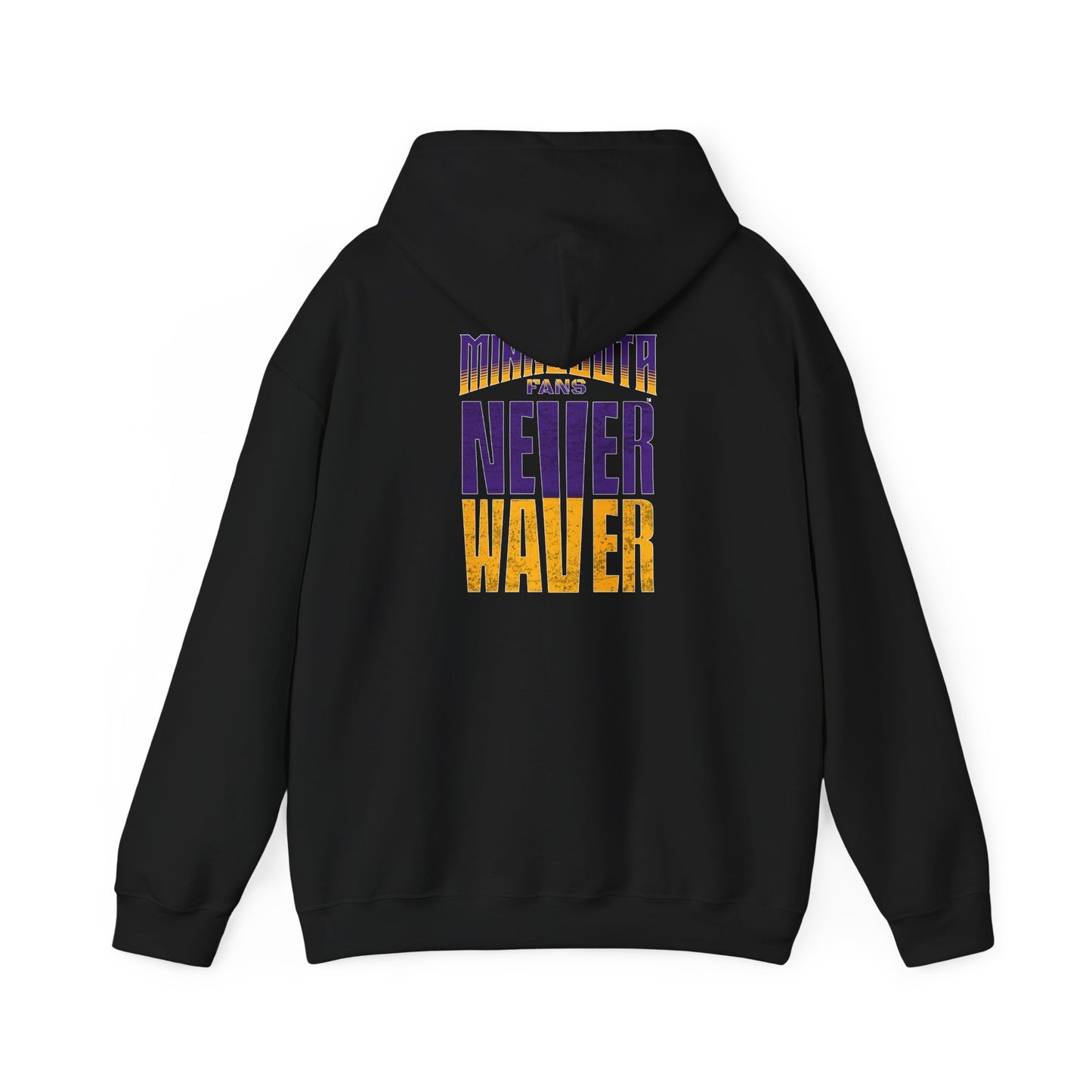 Unisex Heavy Blend™ Hoodie - "Minnesota Fans Never Waver" Design for Comfort and Motivation - Never Waver