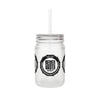 Never Waver PAPA Because Grandpa Is For Old Guys Mason Jar with Straw - Perfect Gift for Father's Day or Independence Day - Never Waver