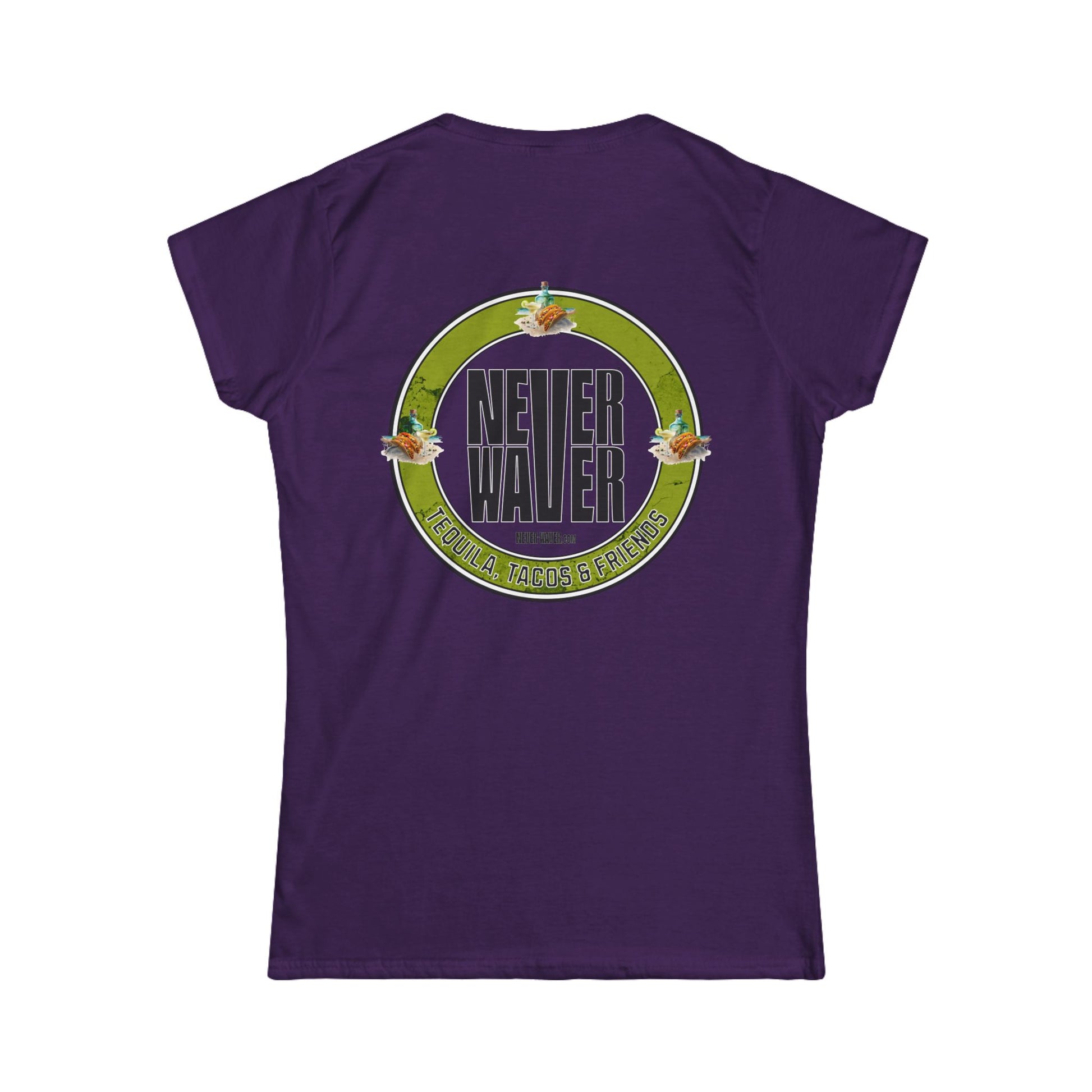 Never Waver Tequila, Tacos, And Friends Women's Soft Style Tee - - Never Waver