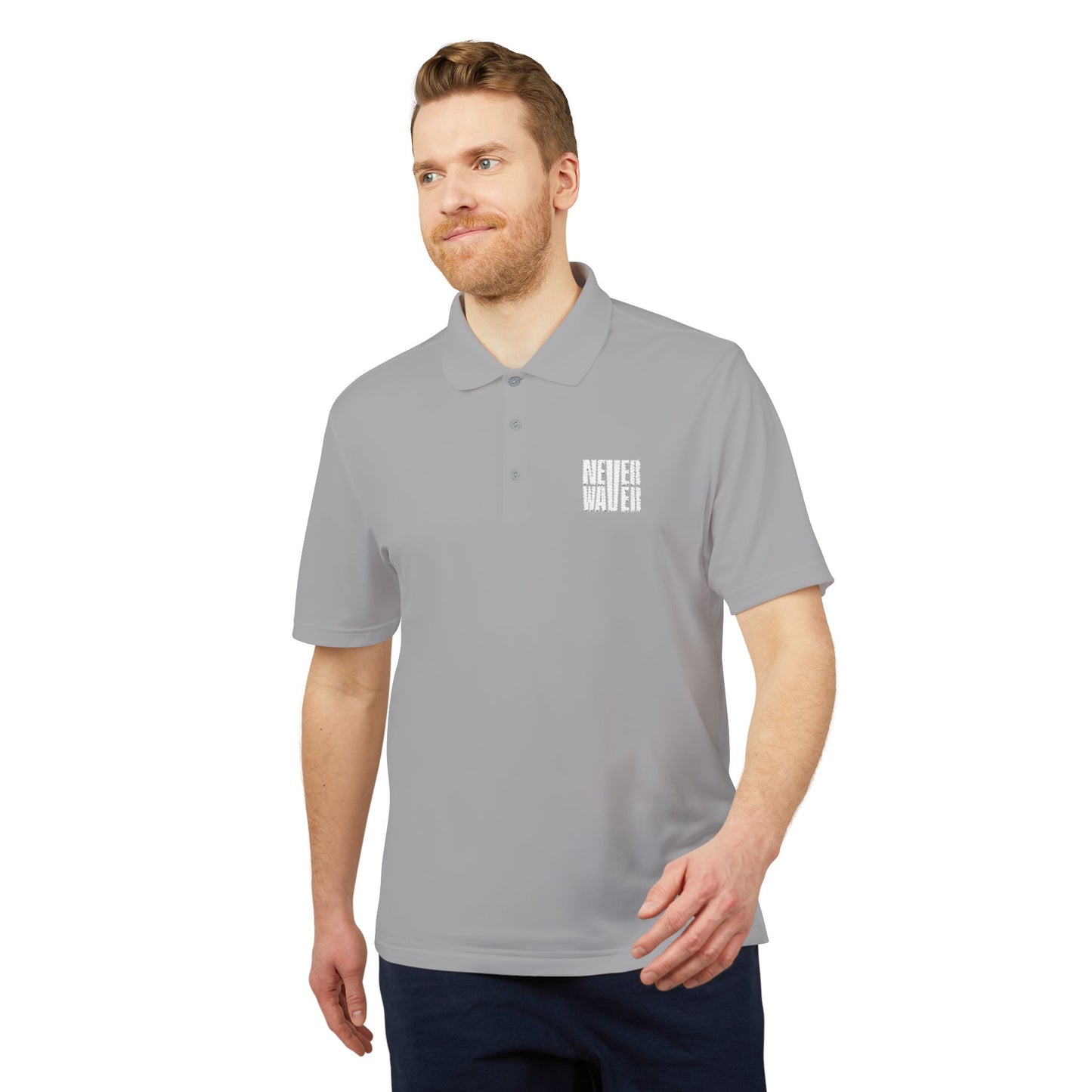 Unisex Never Waver Performance Polo Shirt - Activewear, Gym, Sports, Casual, Gift for Him/Her, Comfortable Fit