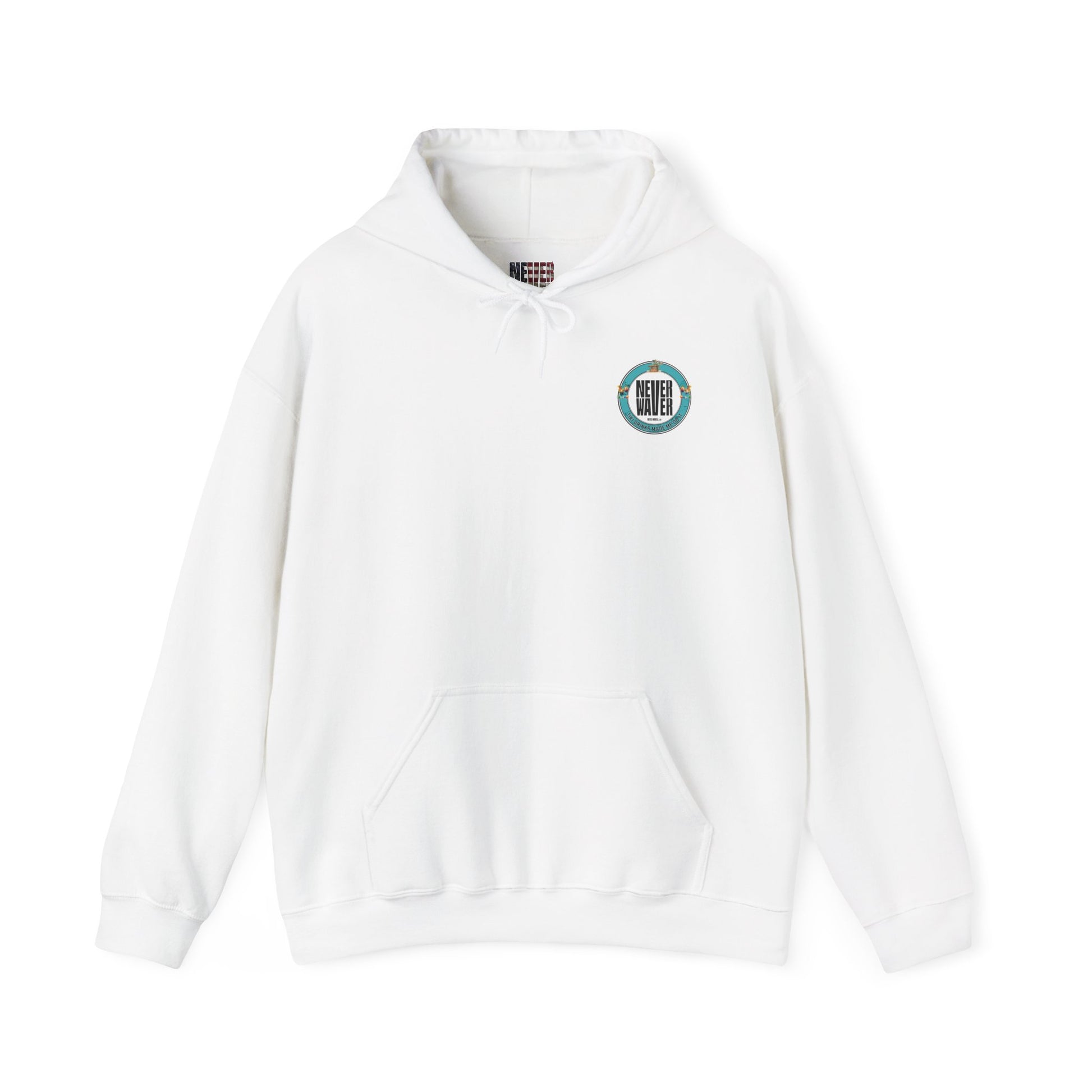 Eco-Friendly Unisex Hoodie: "Never Waver Tiki Drinks Made Me Do It? " - Never Waver