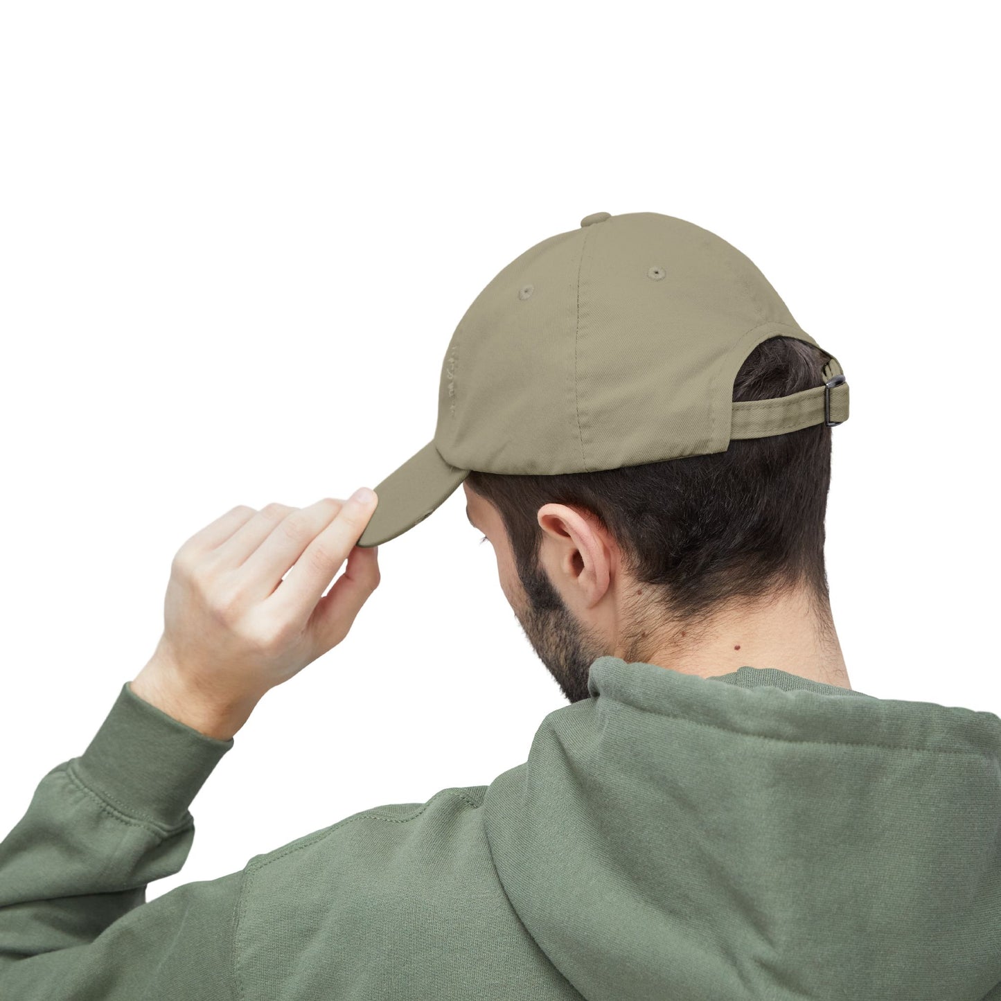 Unisex Distressed Cap - 'Never Waver' Casual Hat for Everyday Style