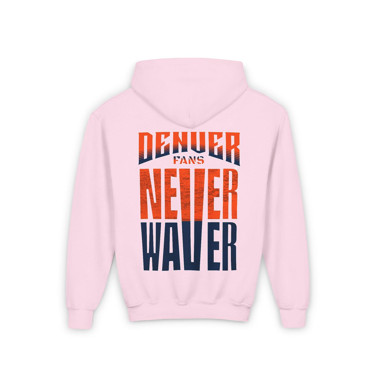 Denver Fans Never Waver Youth Heavy Blend Hooded Sweatshirt - Never Waver