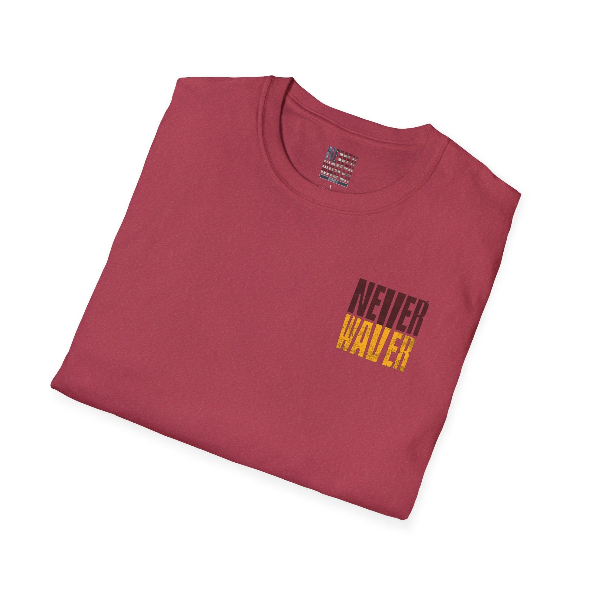 Washington Fans Never Waver Unisex Softstyle T-Shirt - Never Waver