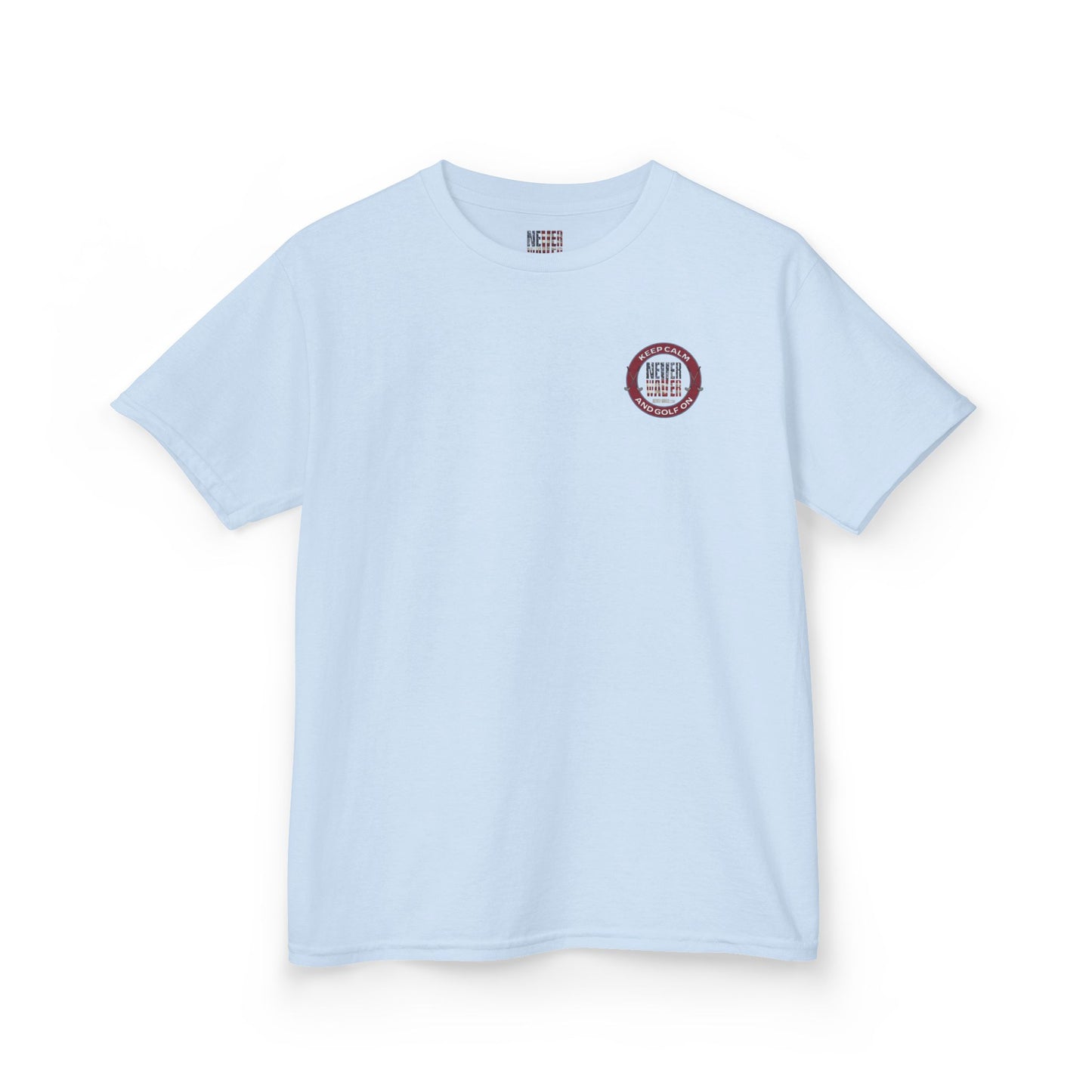 Kids Golf Tee - Keep Calm Never Waver and Golf On - Never Waver