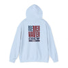 Unisex Heavy Blend™ Hooded Sweatshirt - Never Waver Crew with  American Flag Design - Never Waver