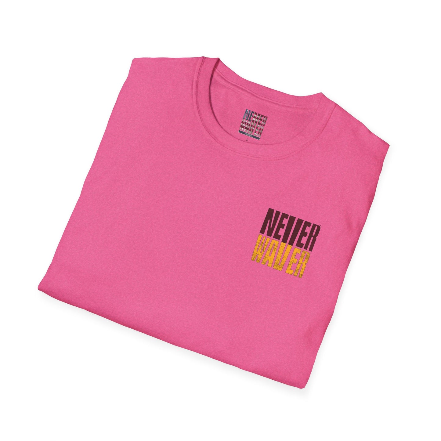 Washington Fans Never Waver Unisex Softstyle T-Shirt - Never Waver