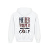 Youth Golf Hoodie - "Never Waver Golf" Sweatshirt for Young Golfers - Never Waver