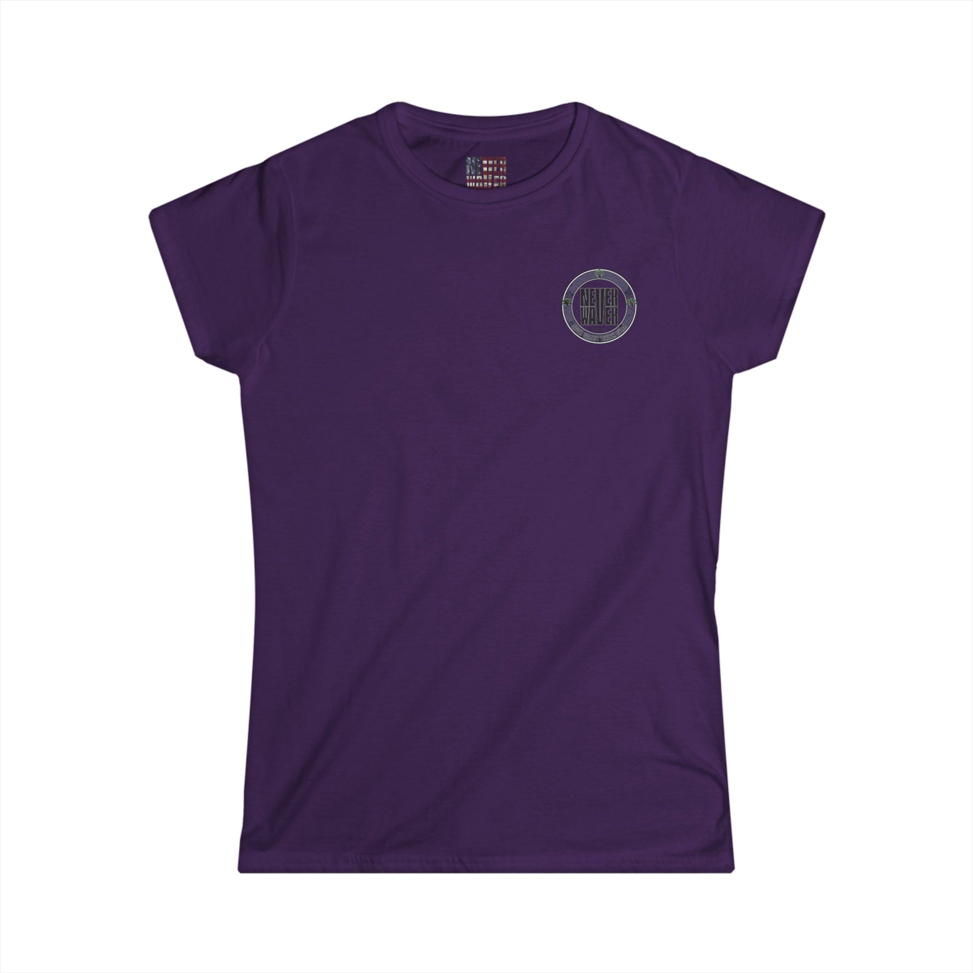 Never Waver Save Water Drink Wine Women's Soft Style Tee - - Never Waver