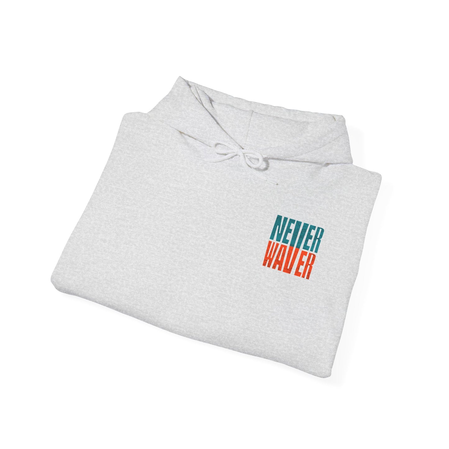 Unisex Heavy Blend™ Hooded Sweatshirt -Miami Fans  NEVER WAVER w Leopard Football | Cozy Streetwear for Every Day - Never Waver