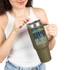 Seattle Fans Never Waver W-Leopard Football Insulated Travel Mug, 40oz - Never Waver